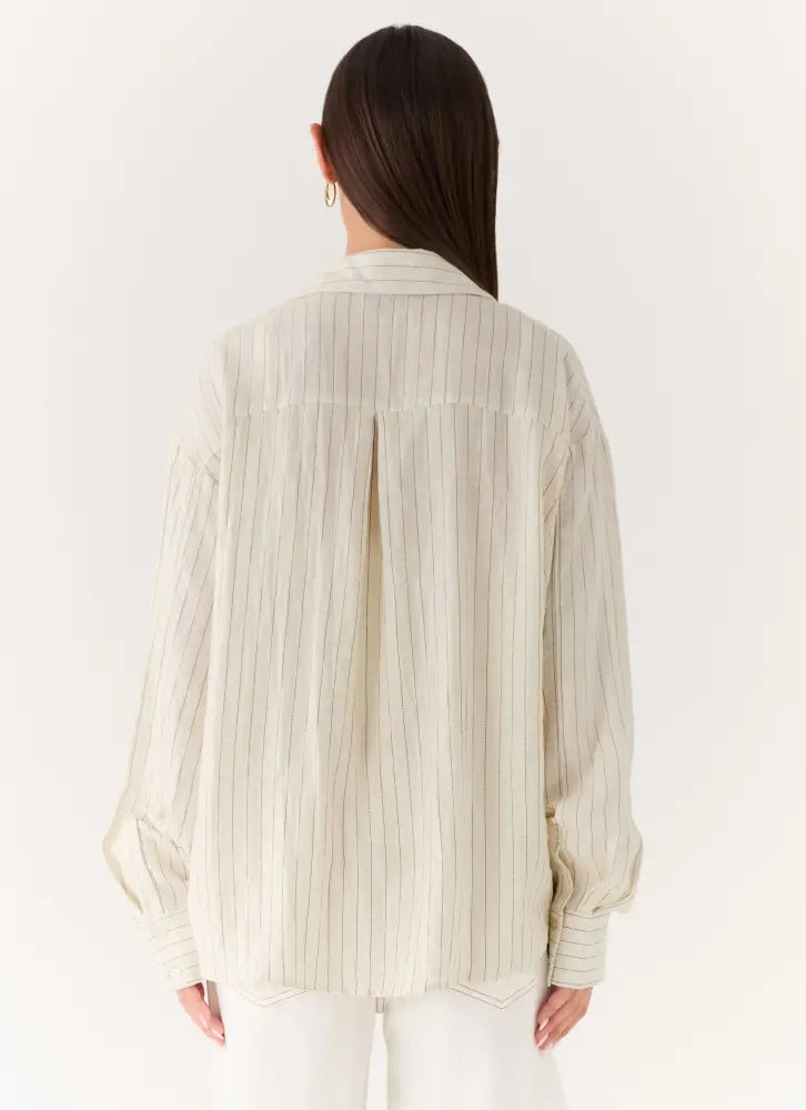 Alessio Shirt - Desert Stripe - Shirts + Blouses