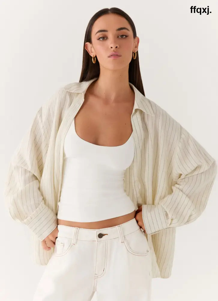 Alessio Shirt - Desert Stripe - Shirts + Blouses