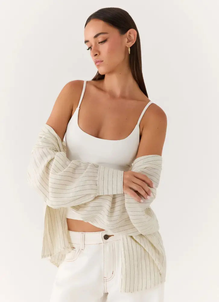 Alessio Shirt - Desert Stripe - Shirts + Blouses