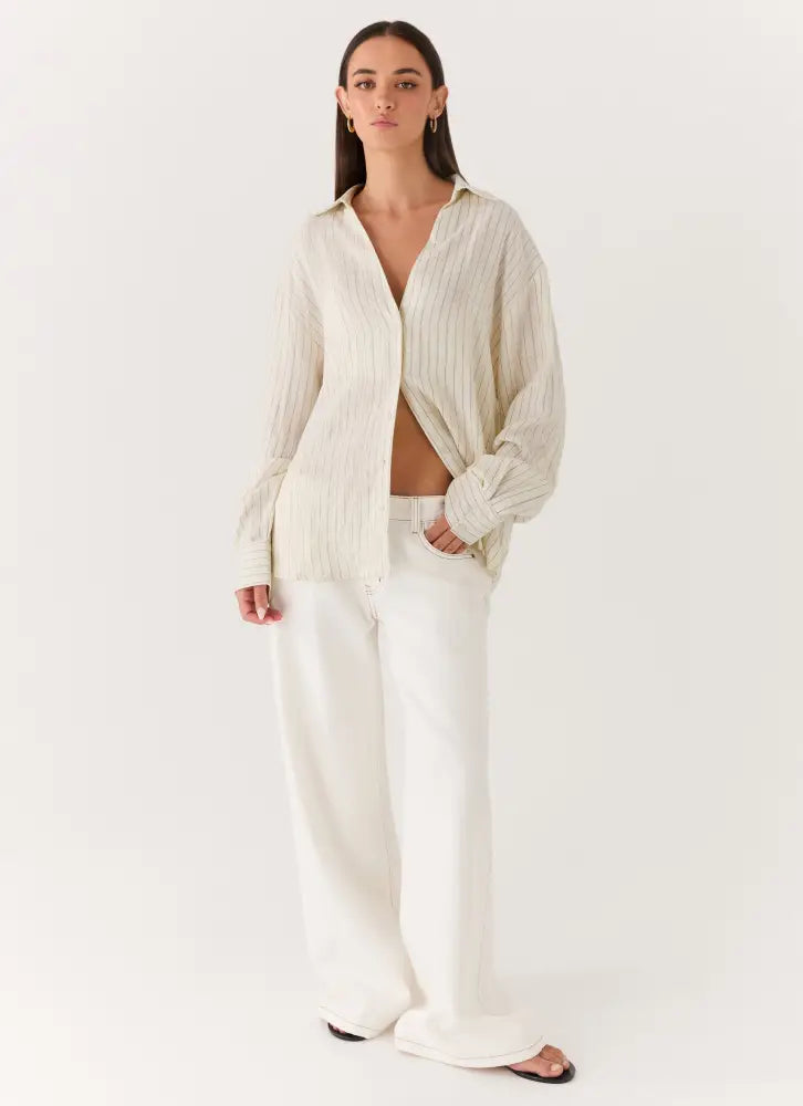 Alessio Shirt - Desert Stripe - Shirts + Blouses