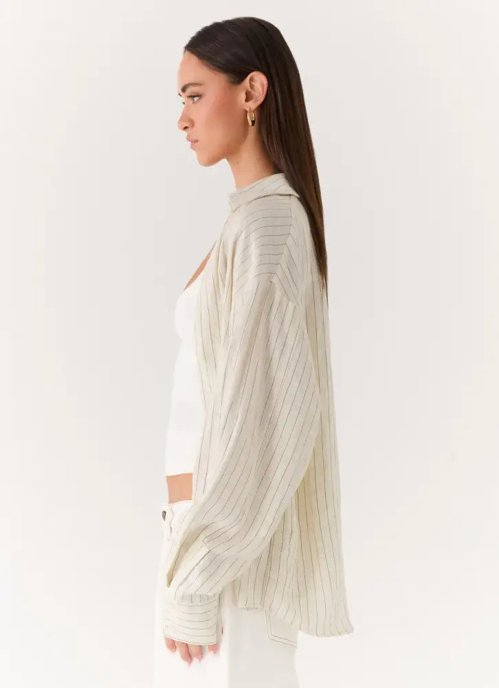 Alessio Shirt - Desert Stripe - Shirts + Blouses