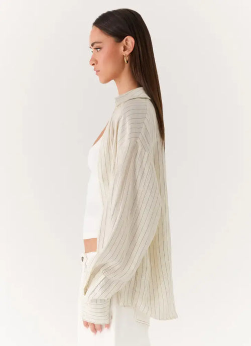 Alessio Shirt - Desert Stripe - Shirts + Blouses