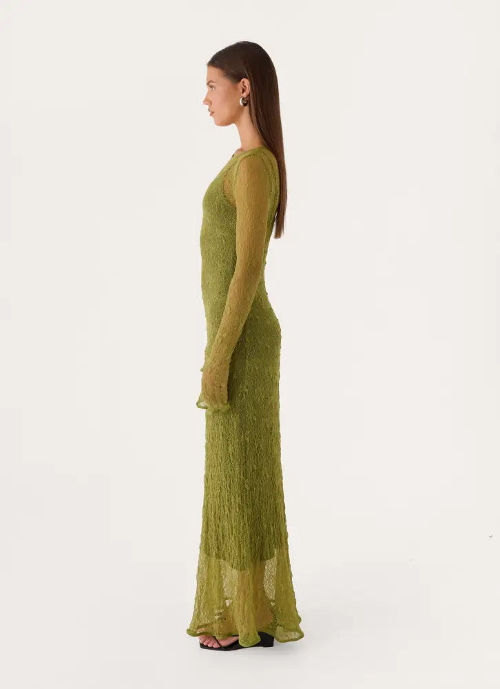 Chalet Maxi Dress - Olive Green - Maxi Dresses