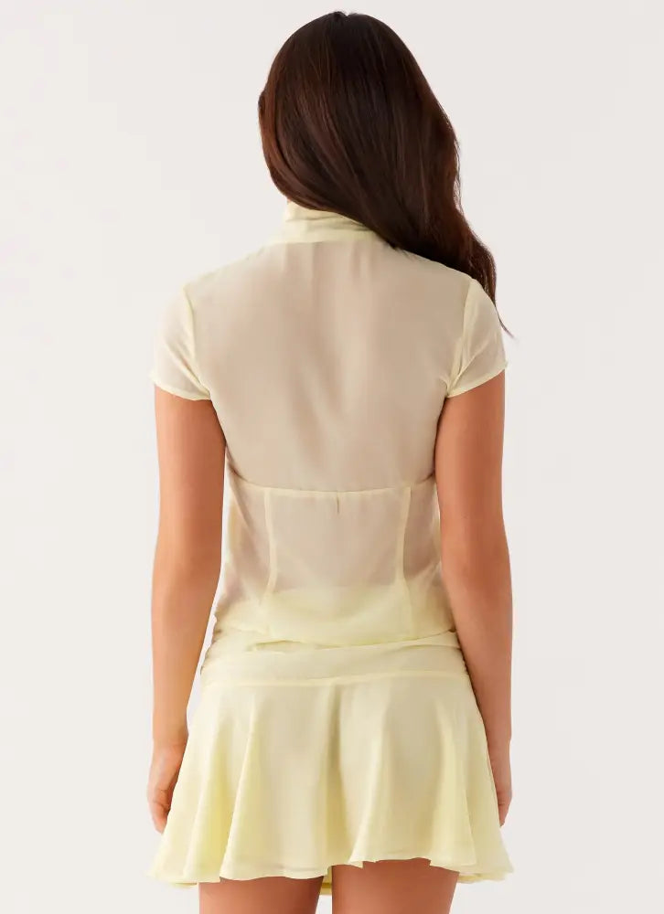 Colby Blouse - Lemon - Shirts + Blouses