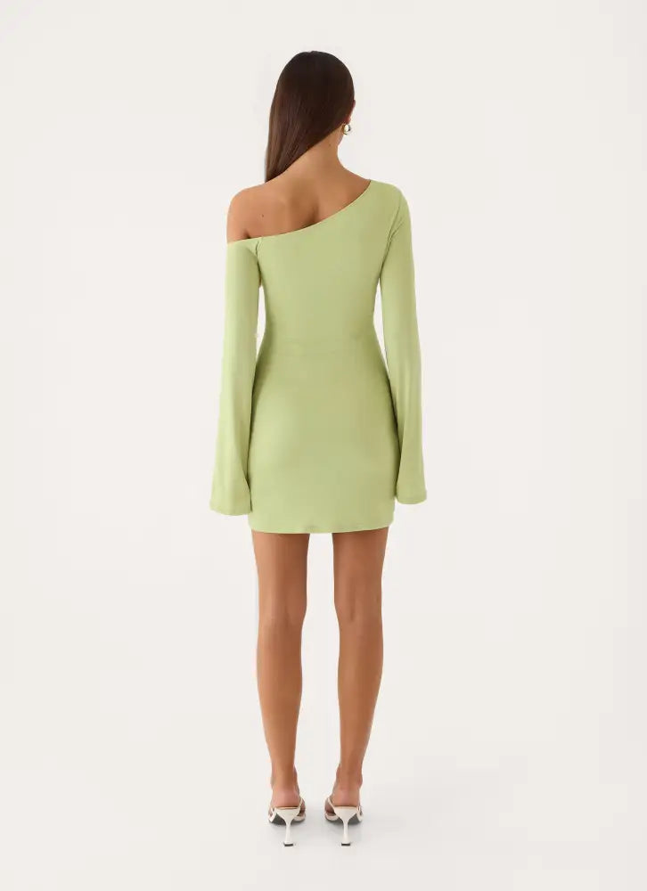 Let You Go Mini Dress - Pistachio - Mini Dresses