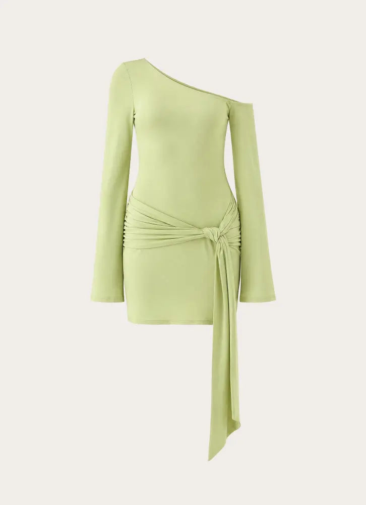 Let You Go Mini Dress - Pistachio - Mini Dresses