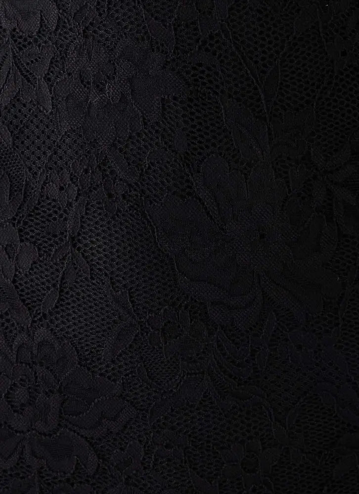 Norelle Lace Mini Dress - Black - Mini Dresses